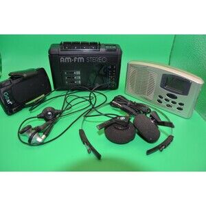Electronics Lot / Portable Cassette Player / Radio / Sound Machine / Parts Only